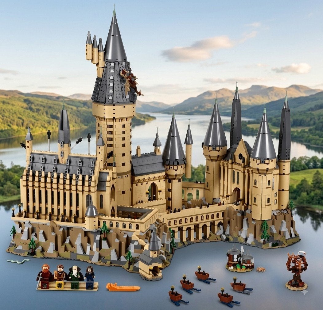 Lego 71043 Harry Potter Kasteel Zweinstein  -1x opgebouwd, Lego, Harry Potter, Ophalen of Verzenden, Zo goed als nieuw