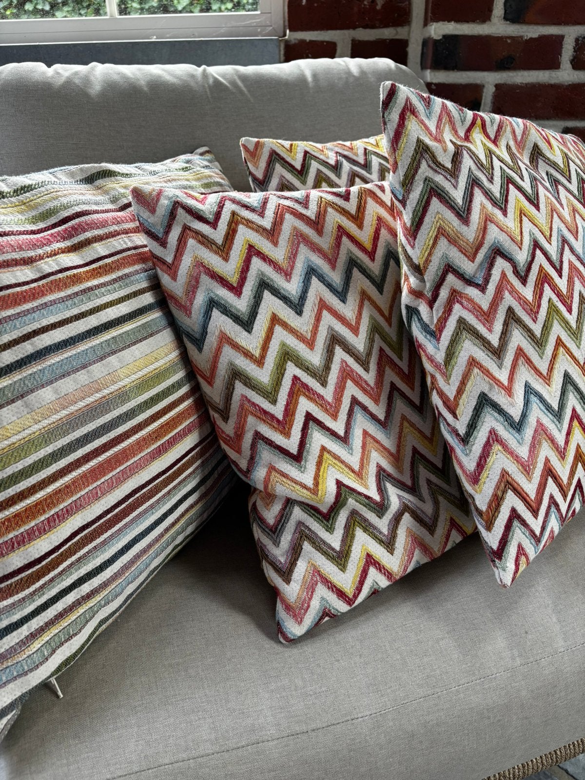 Sierkussens Missoni look, Huis en Inrichting, Ophalen of Verzenden, Zo goed als nieuw