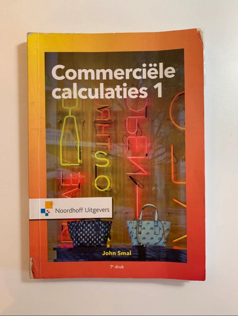 Commerciële calculaties 1, Livres, Enlèvement ou Envoi, Utilisé