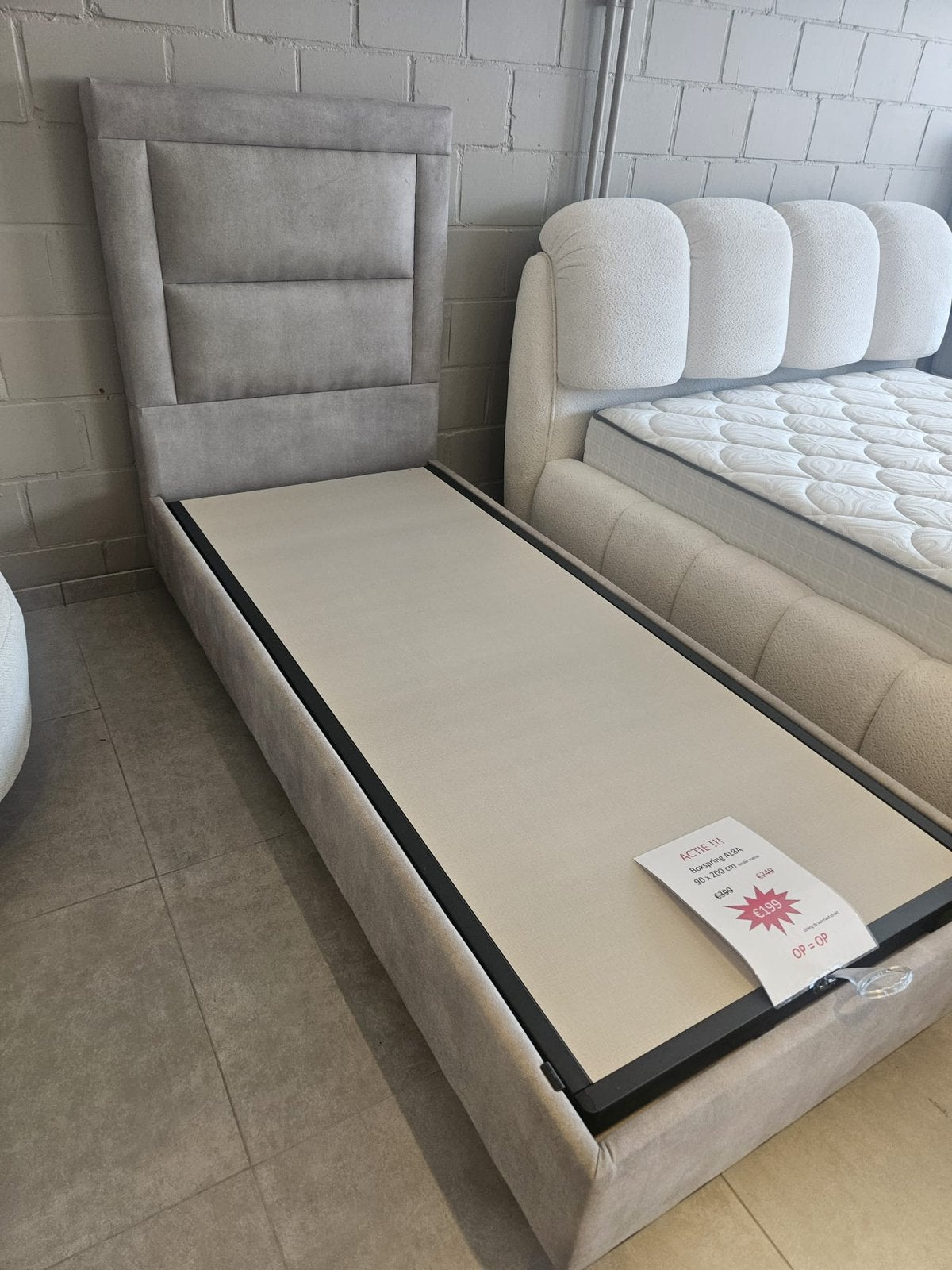 Splinternieuw outlet verkoop boxspring MEGA OUTLET MEUBELEN, Ophalen, 90 cm, Eenpersoons, Nieuw