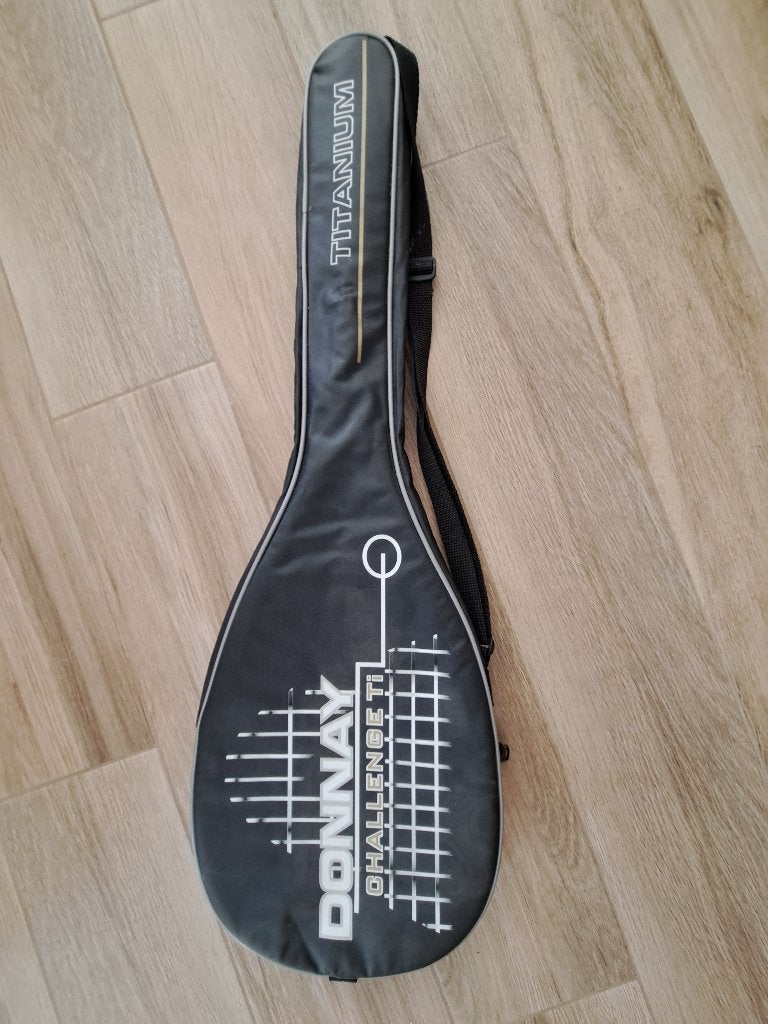 Raquette de squash TI + housse Donnay, Enlèvement, Comme neuf, Raquette, Avec housse
