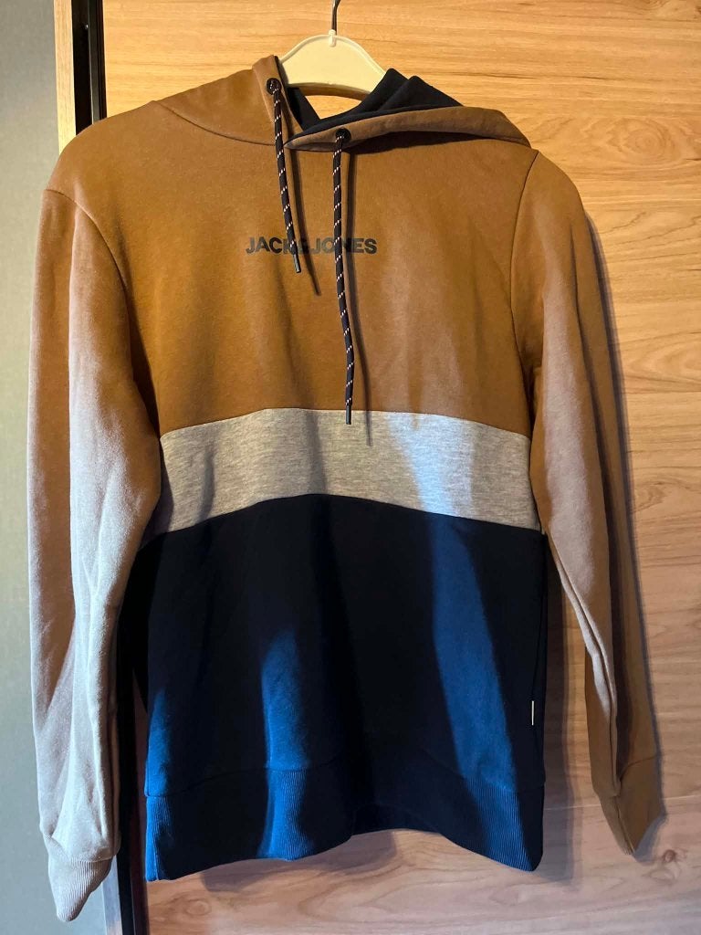 sweater bruin blauw grijs jack jones nooit gedragen maat s, Trui of Vest, Nieuw, Ophalen of Verzenden, Jongen