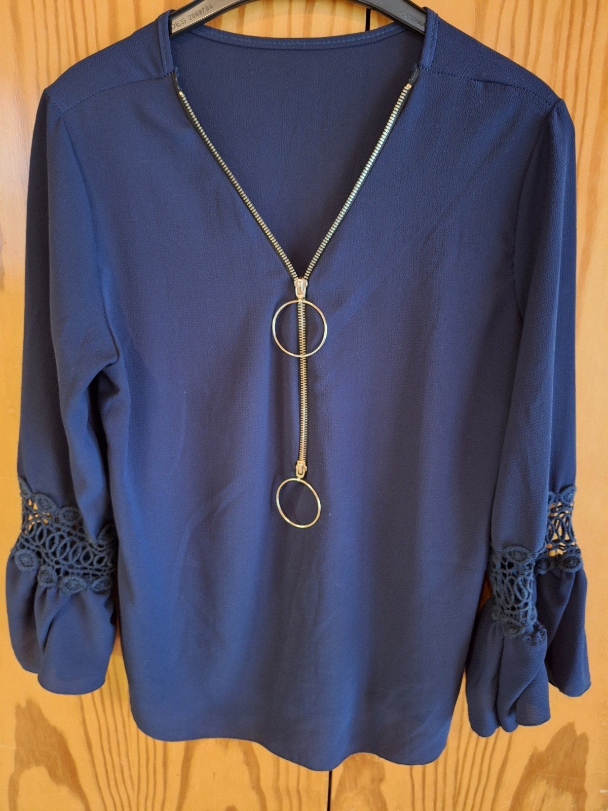 2 feestblouses, Kleding | Dames, Ophalen, Zo goed als nieuw, Maat 38/40 (M), Blauw