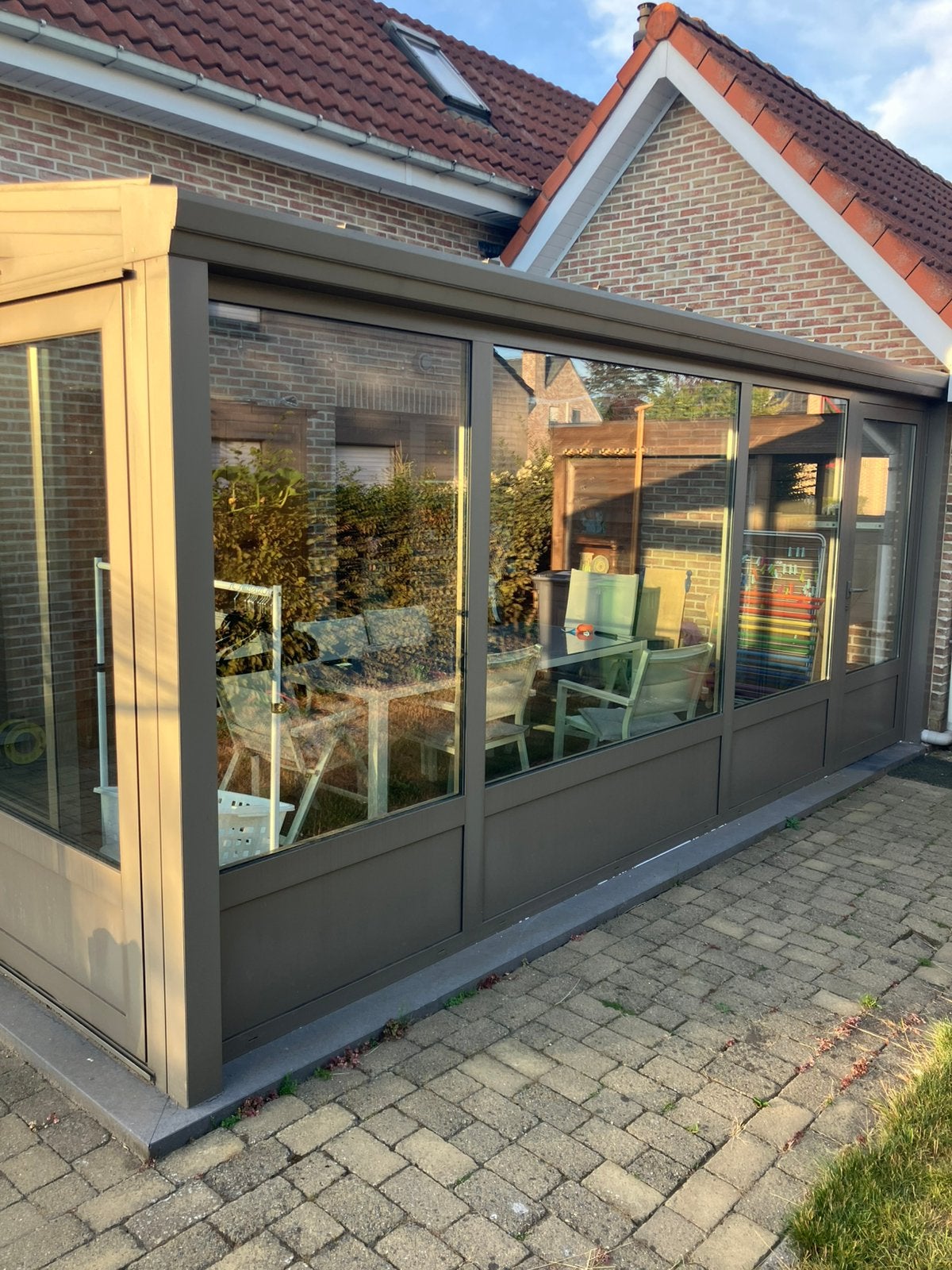 Aluminium veranda te koop, Enlèvement, Comme neuf, Véranda