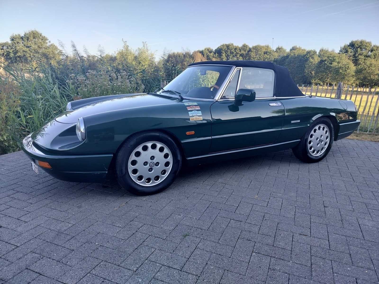 1991 Alfa Romeo Spider 15 - 2.0 Injection - Verde Ingles - o, Auto's, Gebruikt, Spider, Bedrijf, Handgeschakeld