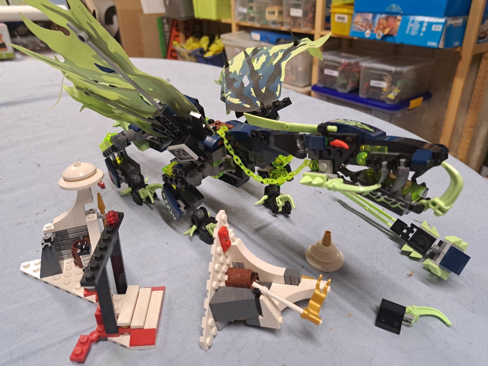Lego draak, Ophalen, Lego