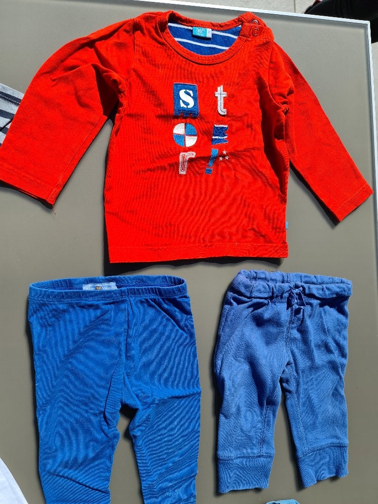 rode pull, trui, longsleeve Lief 74cm, Enfants & Bébés, Enlèvement, Comme neuf