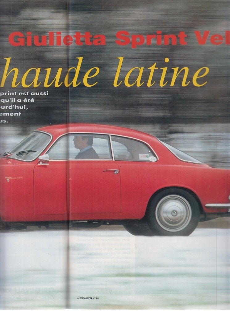 Alfa Romeo Giulietta Sprint Veloce classic car collection, Livres, Enlèvement ou Envoi, Utilisé, Alfa Romeo