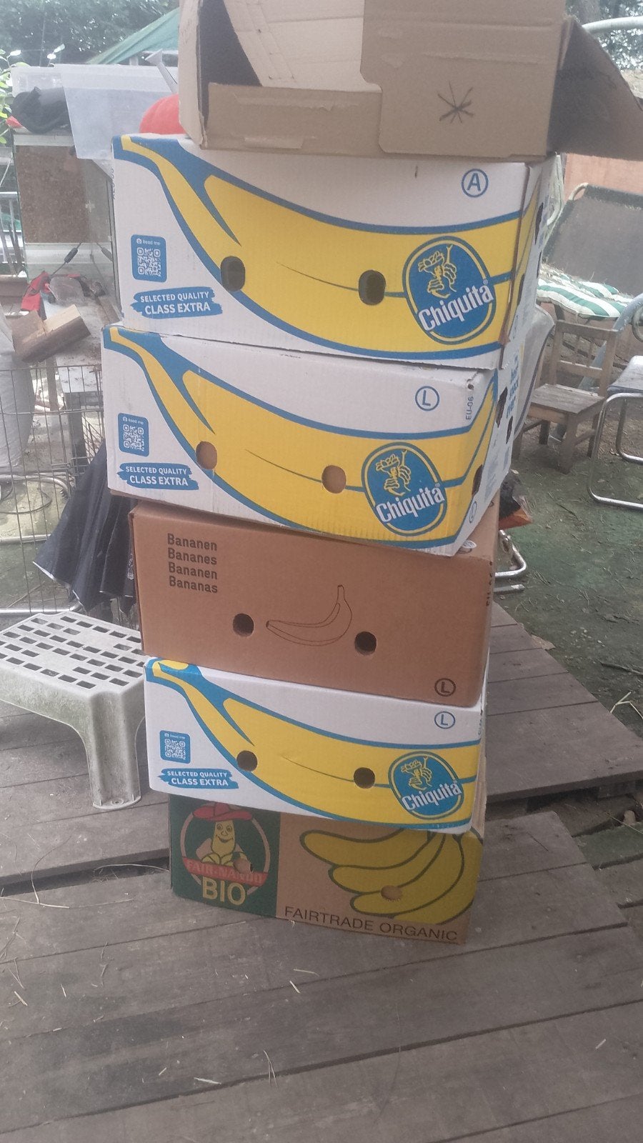 GRATIS bananendozen, Enlèvement