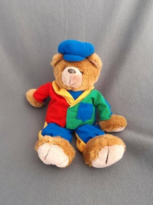 Leuke knuffel - kleurrijke beer - 42cm, Kinderen en Baby's, Ophalen of Verzenden, Gebruikt, Beer