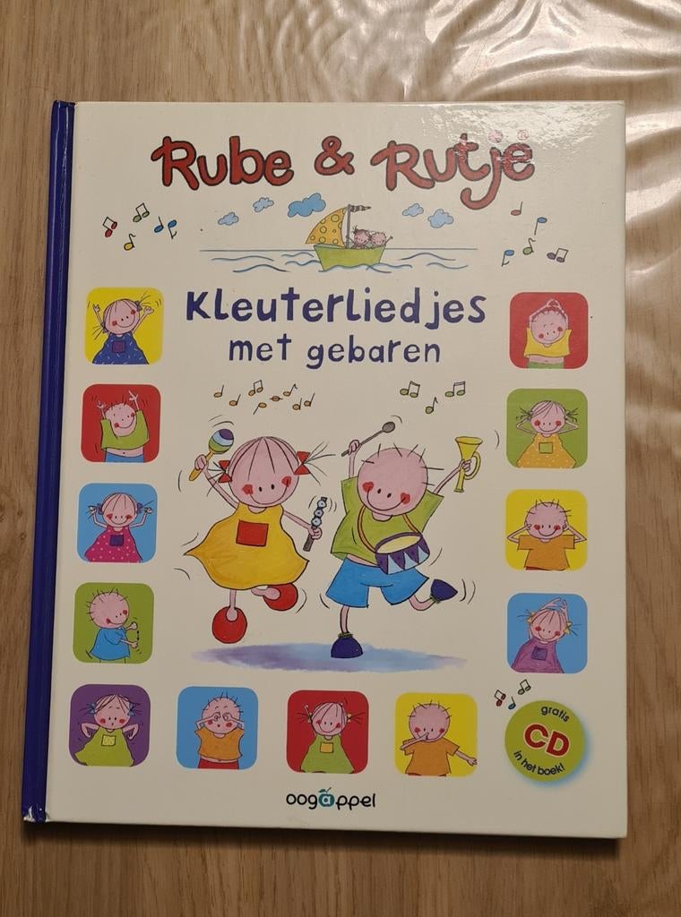 Boek Rube en Rutje kleuterliedjes met gebaren met cd, Ophalen