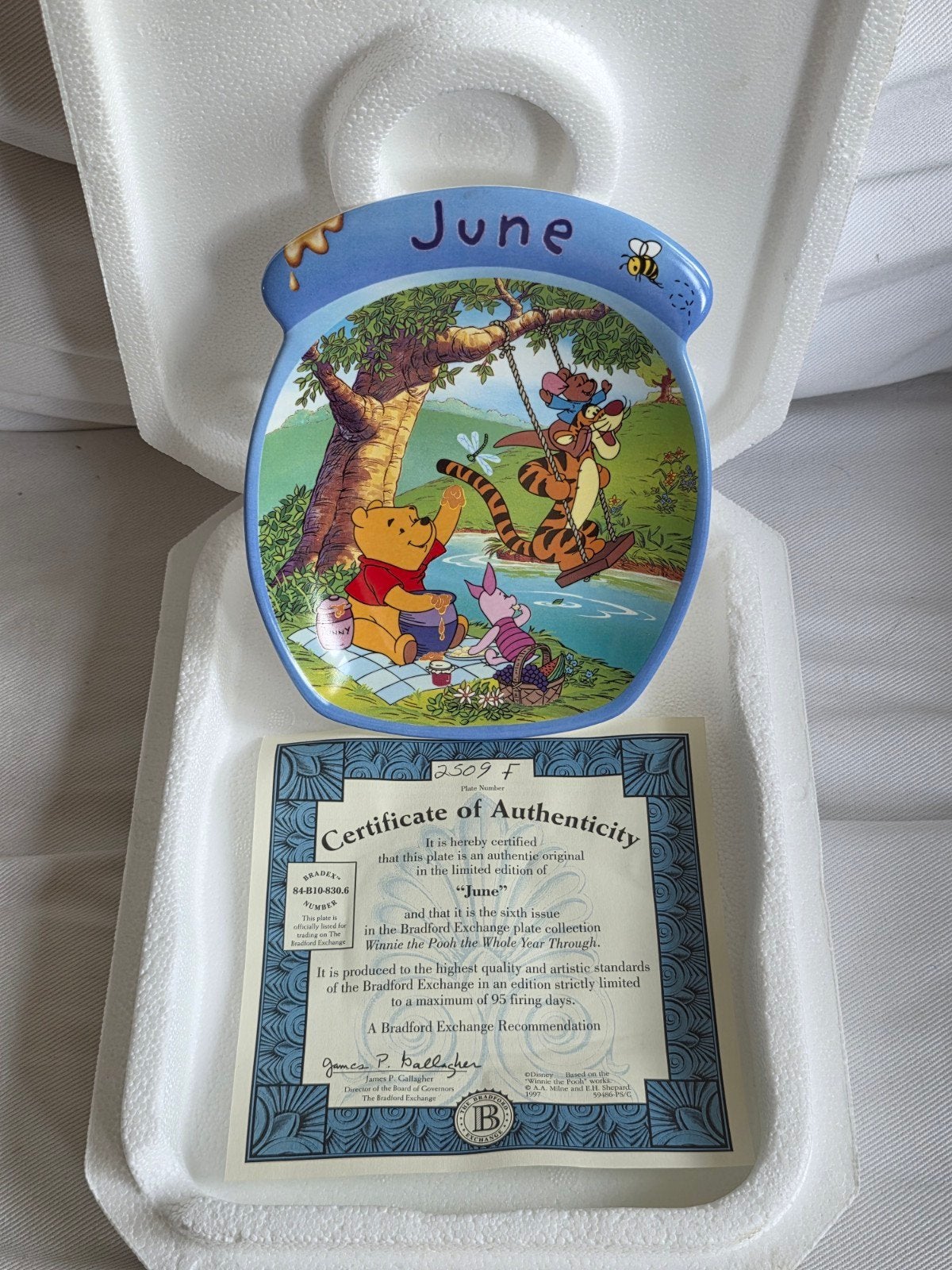 Rare winnie l ourson edition limitee numetotée. Cette assiet, Collections, Enlèvement ou Envoi
