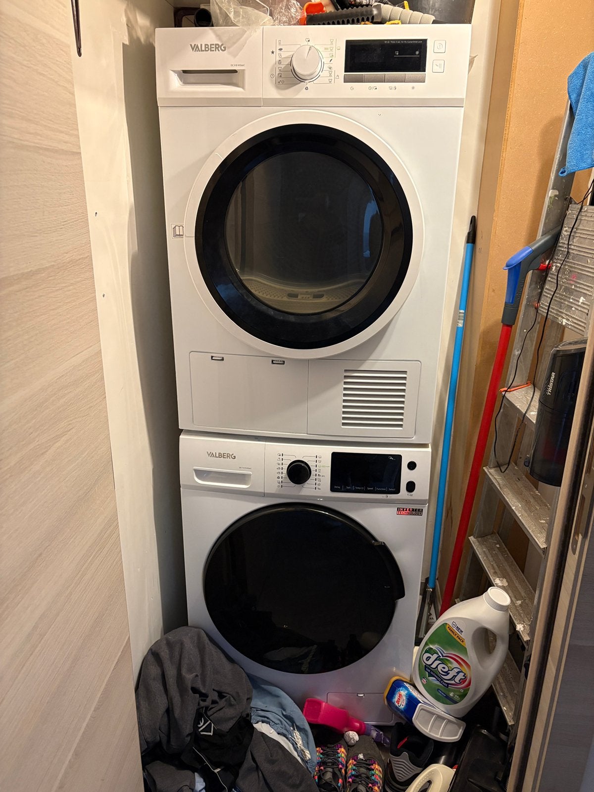 Lave linge + seche linge, 8 tot 10 kg, Ophalen, Gebruikt