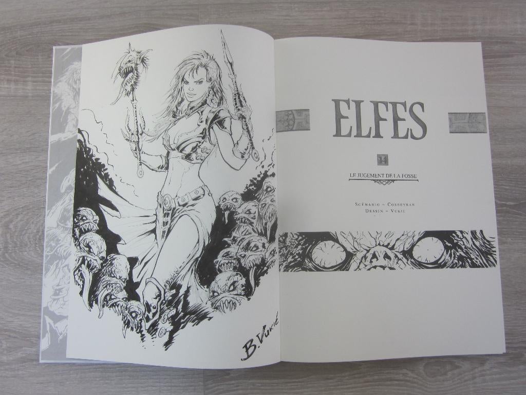 bd tirage elfes avec 2 dessins originaux 280 euros, Livres, BD, Comme neuf, Enlèvement ou Envoi