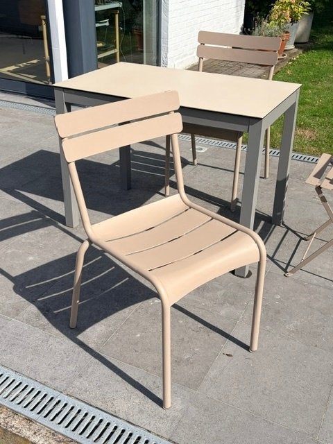 Chaises FERMOB + table Mobliberica, Jardin & Terrasse, Enlèvement, Comme neuf, Aluminium