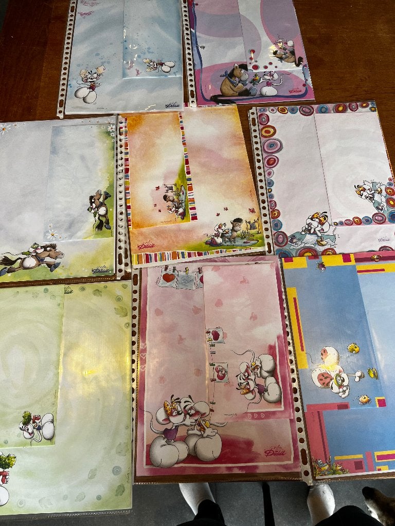 Diddl briefpapier met envelop, Verzamelen, Ophalen, Diddl, Zo goed als nieuw, Overige typen