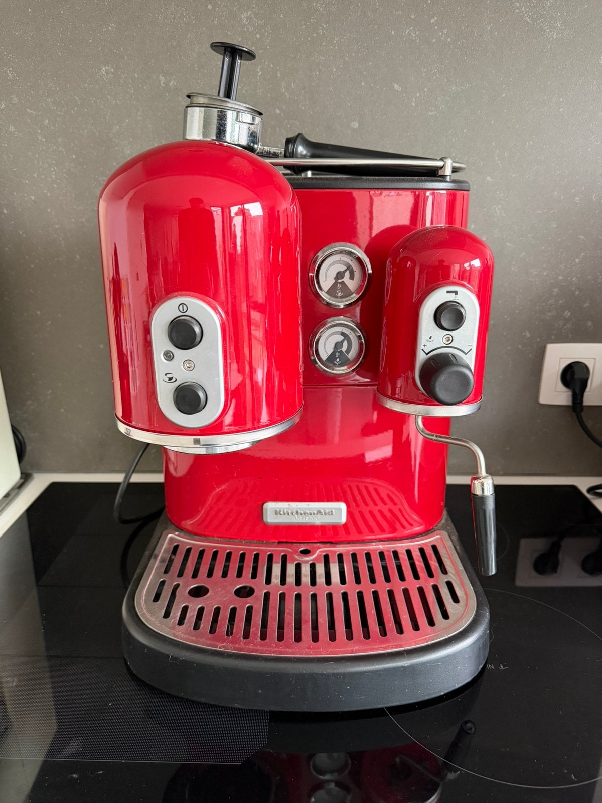 Zeer mooie KitchenAid Artisan espressomachine dubbele boiler, Elektronische apparatuur, Ophalen, Espresso apparaat, Gemalen koffie