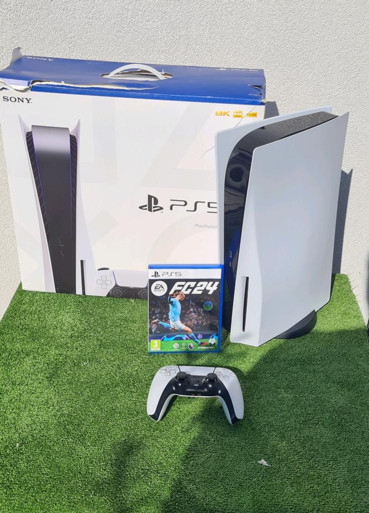 PS5 Slim Disc edition 825GB + controller + FC 24 inclusief, Games en Spelcomputers, Spelcomputers | Sony PlayStation 5, Ophalen