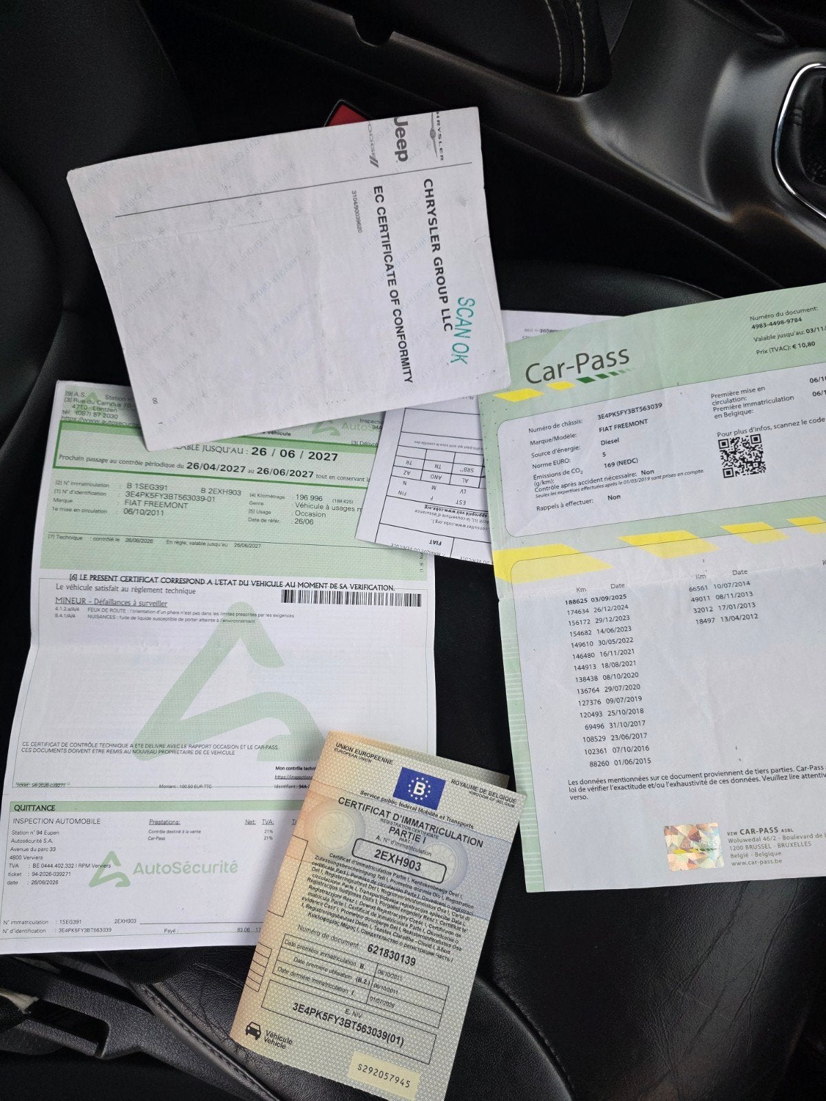 bonjour a vendre ma voiture,  fiat freemont face-lift 7p, Cuir, Euro 5, Achat, 7 places