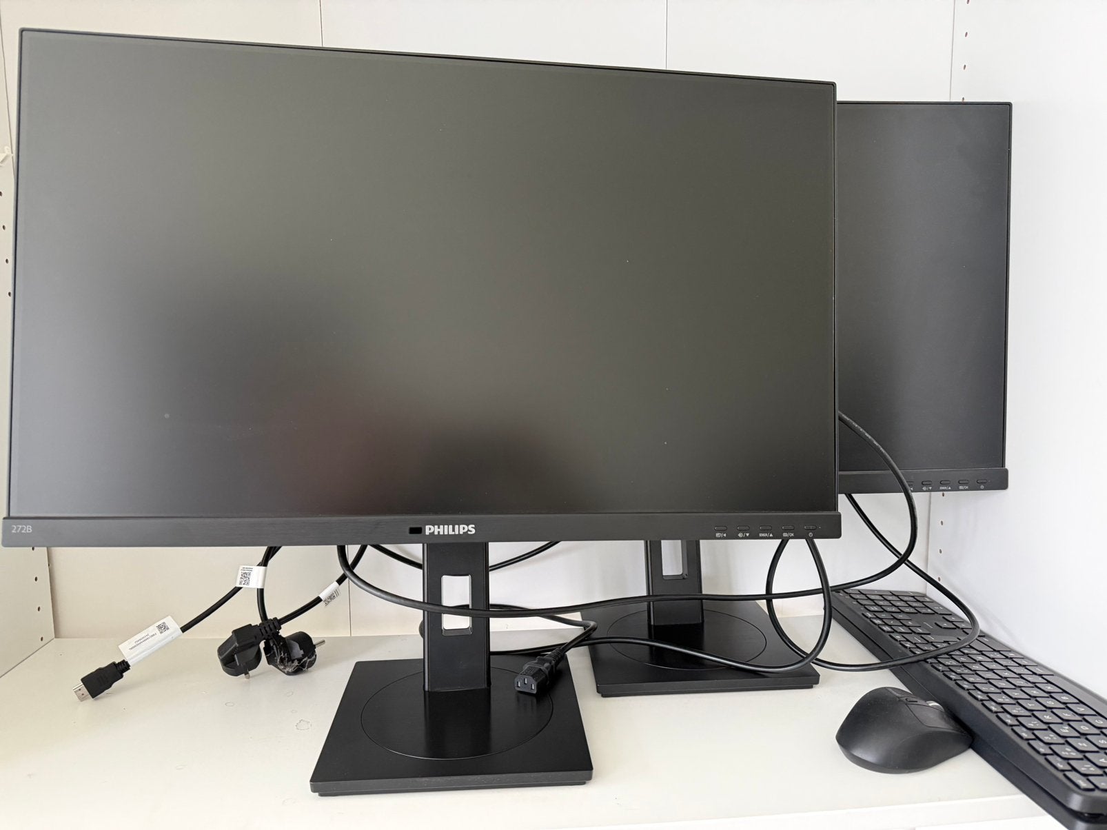 3 schermen Philips 272B - 27inch, Ophalen, Gebruikt