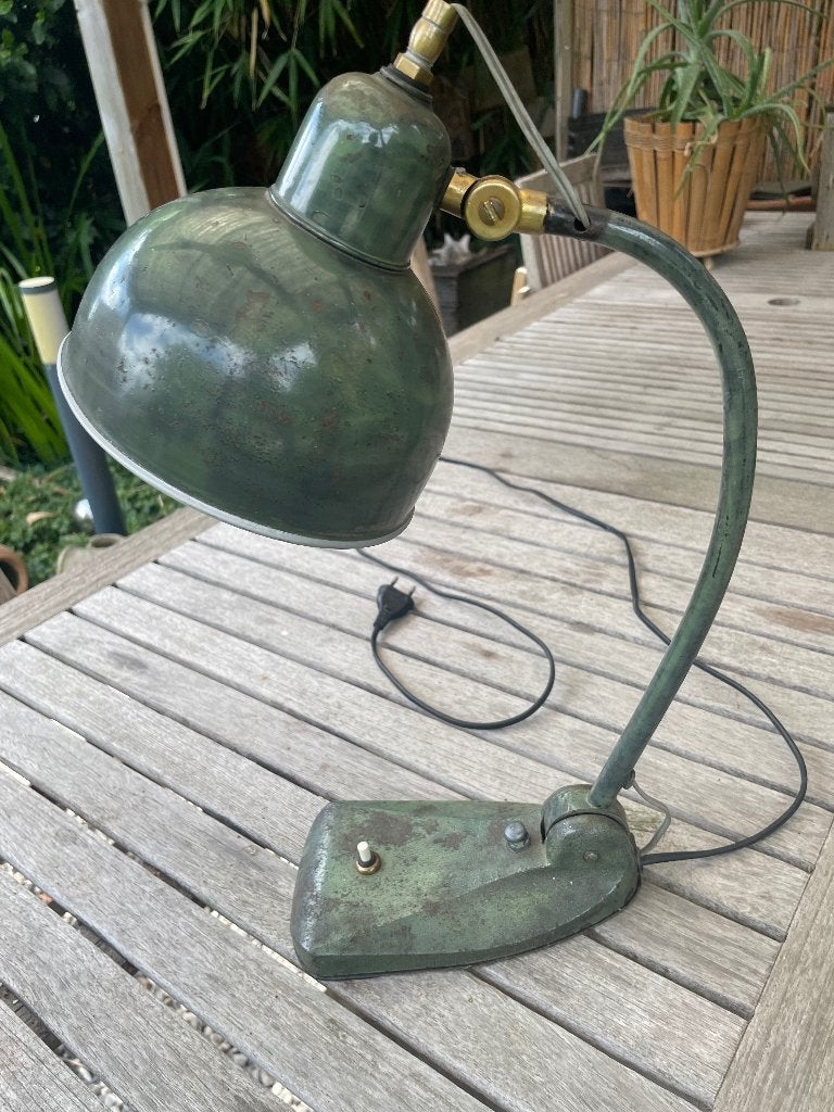 vintage industriele bureaulamp, Antiek en Kunst, Antiek | Verlichting, Ophalen of Verzenden