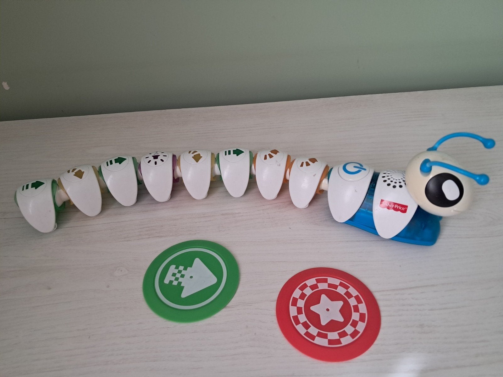 Fisher Price co-de-rups, Ophalen, Gebruikt, Speelset, Met geluid