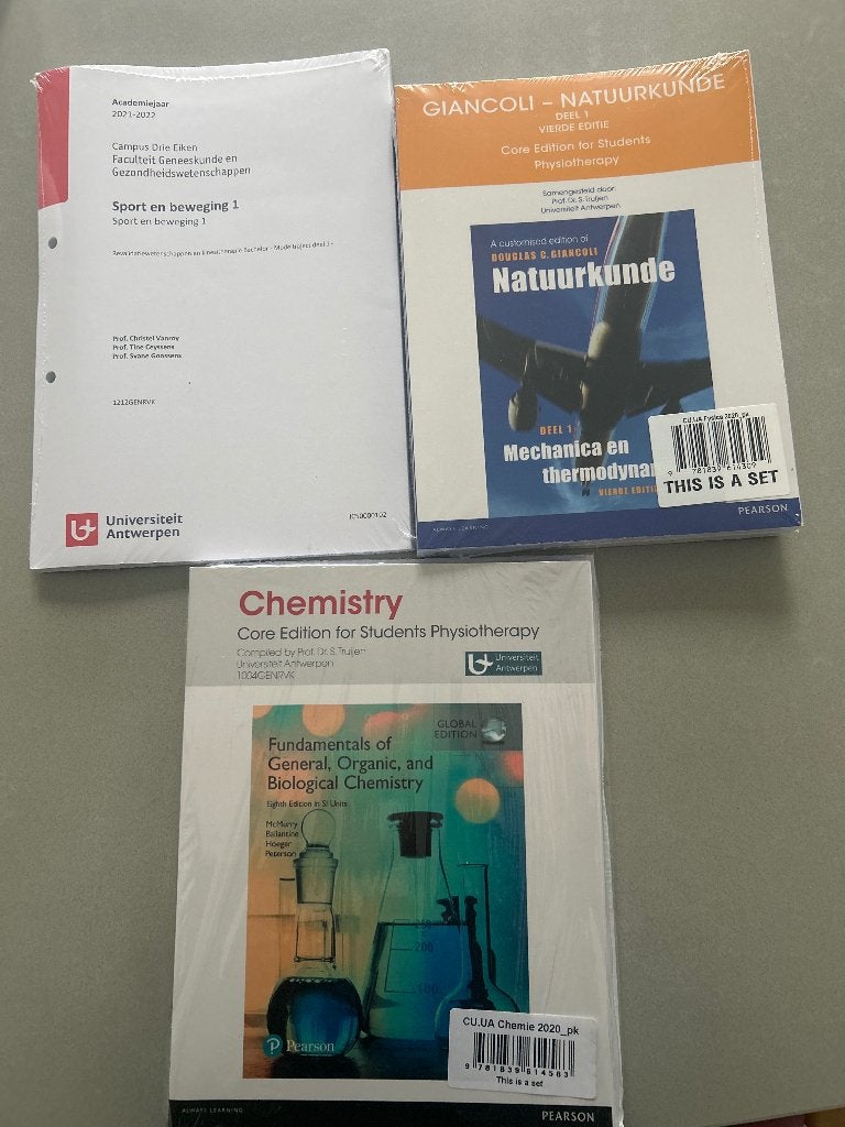 Kinesist therapie boeken 1ste jaar, Ophalen, Nieuw