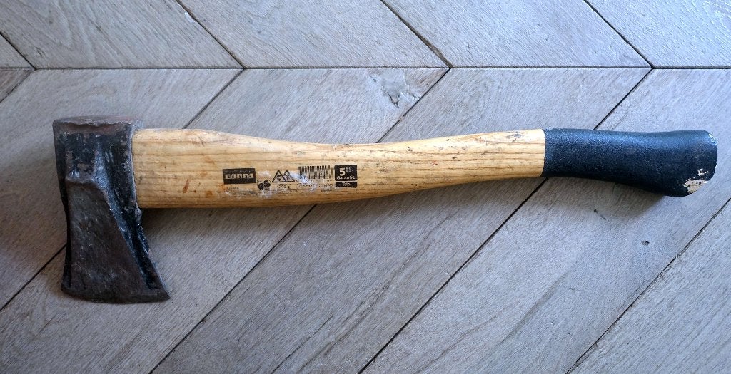 Bijl (hout), Ophalen, Gebruikt, Bijl, Gamma