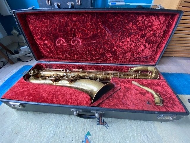 Saxophone baryton Buffet Crampon Super Dynaction, Enlèvement, Utilisé, Bariton, Avec valise