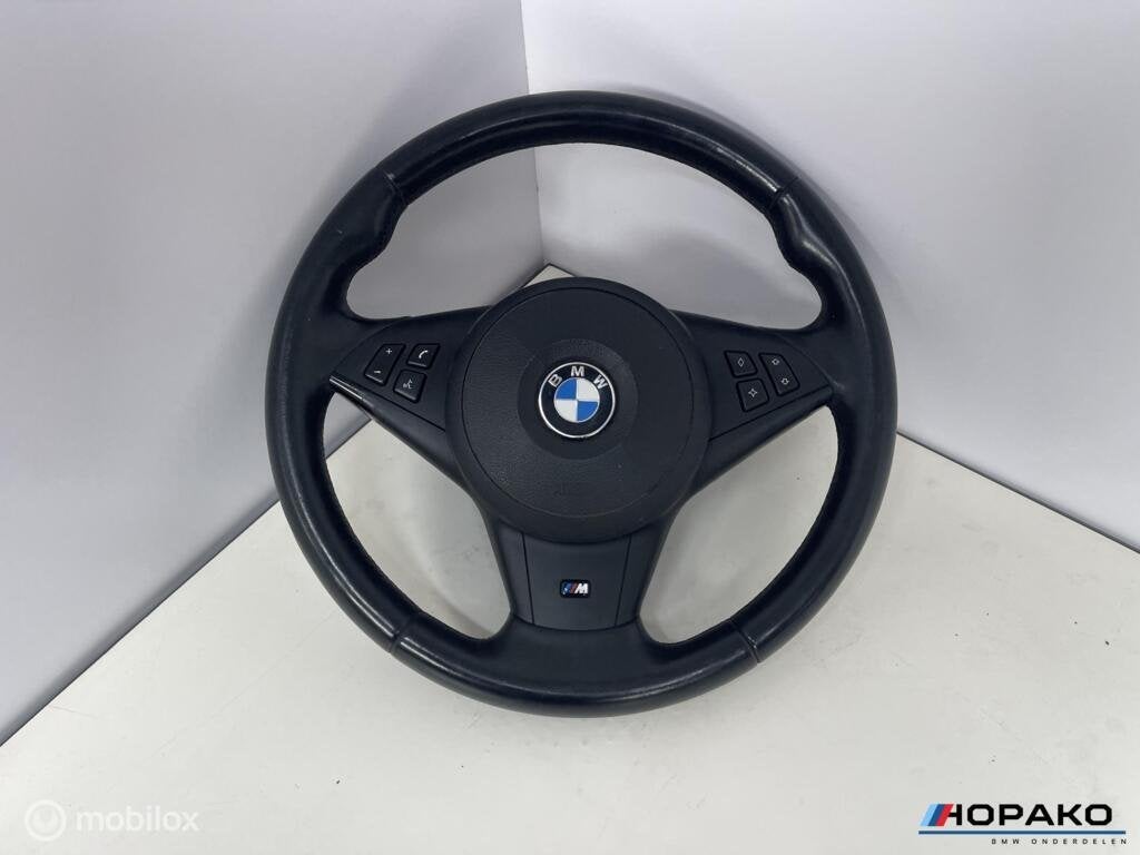 Stuurwiel leder BMW 5 serie E60 E61 - startstop, Gebruikt, Einsteinlaan 5, rijswijk, Bmw, Ophalen of Verzenden