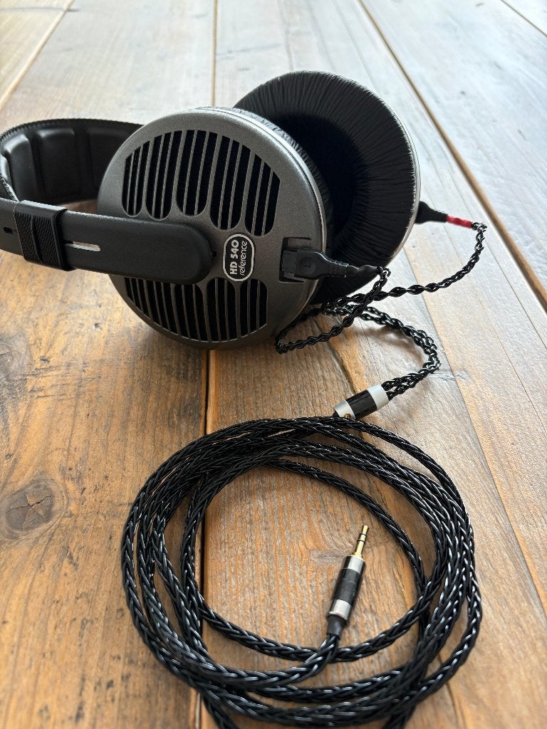 Sennheiser HD 540 Reference – vintage – nieuwe pads & kabel, TV, Hi-fi & Vidéo, Casques audio, Reconditionné, Ouvert, Sennheiser