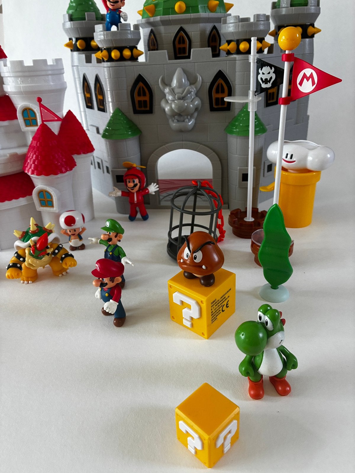 Super Mario kasteel bundel speelsets (Jakks Pacific 2x), Kinderen en Baby's, Ophalen of Verzenden, Zo goed als nieuw