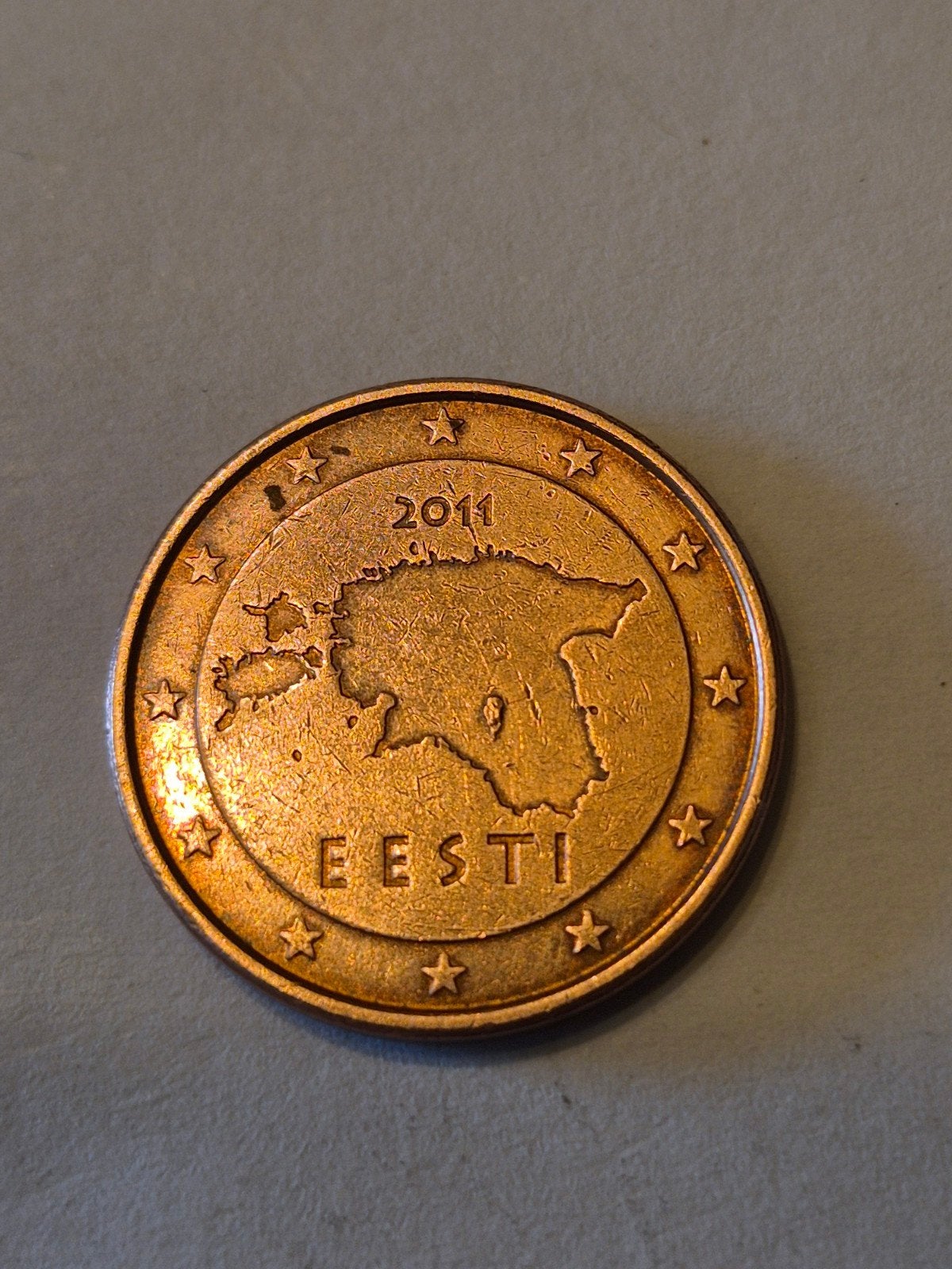 5 cent 2011 Estland, Postzegels en Munten, Munten | Europa | Euromunten, Ophalen of Verzenden, Estland, 5 cent, Losse munt