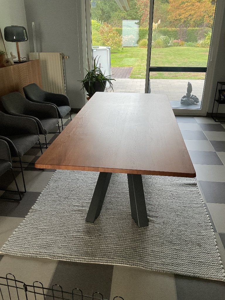 Table 6 à 8 personnes, Comme neuf, 100 à 150 cm, Enlèvement, Rectangulaire