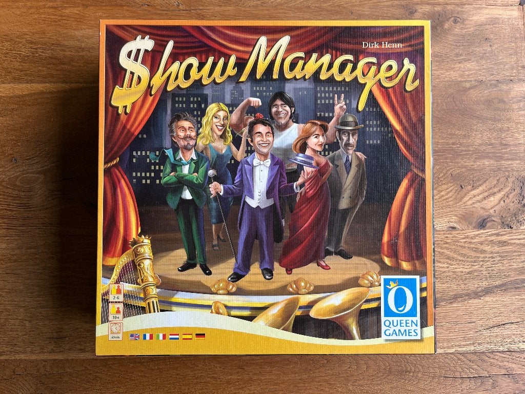 Showmanager - bordspel - als nieuw, Enlèvement ou Envoi