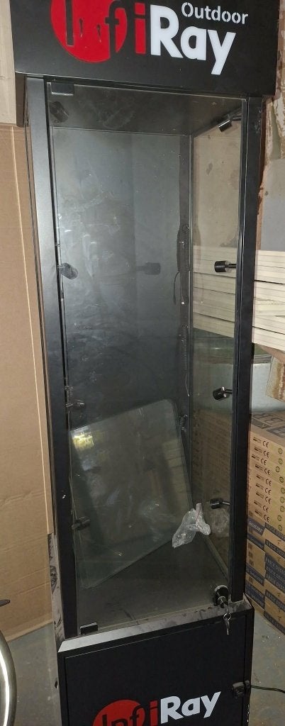 etalagekast, Ophalen, Minder dan 50 cm, Zo goed als nieuw, Glas