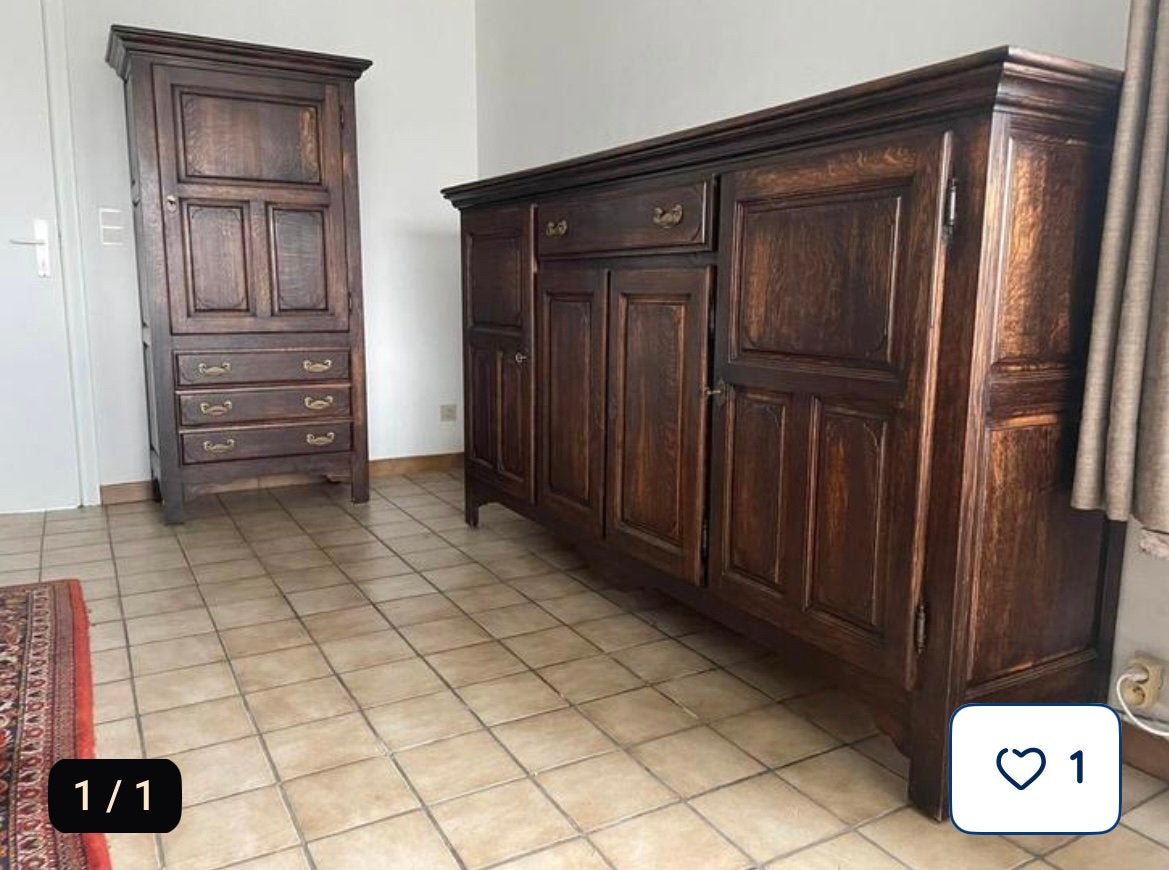 Dressoir en barkast, Ophalen