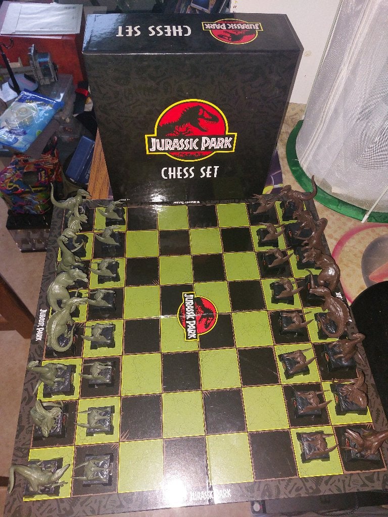Jurassic park jeu d'échecs, Collections, Jouets, Enlèvement, Utilisé
