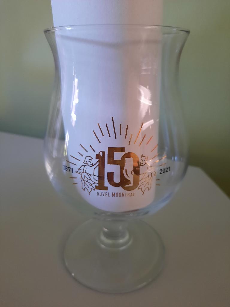 Duvelglas 150 jaar, Verzamelen, Ophalen, Zo goed als nieuw, Glas of Glazen, Duvel