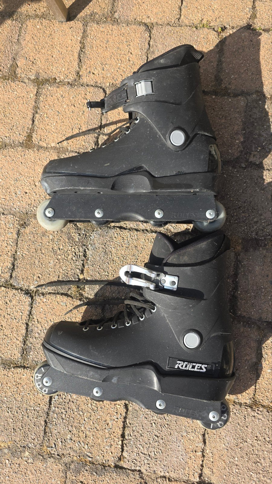 Roces M12 stunt skates – maat 45 (valt als 42-43), Rollers 4 roues en ligne, Femmes, Roces, Comme neuf