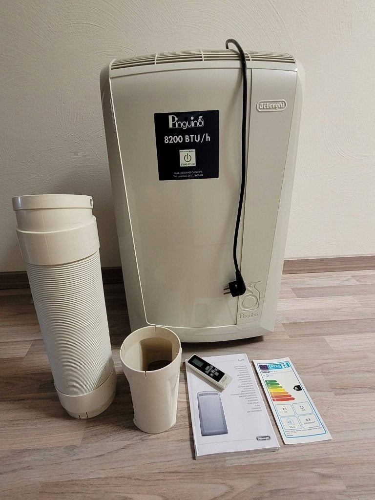 DeLonghi Pinguino mobiele airco, Refroidissement et Déshumidification, Moins de 60 m³, Comme neuf, Enlèvement