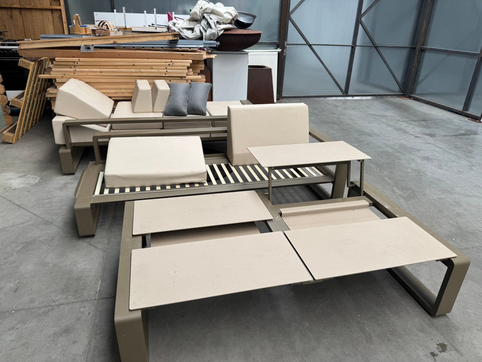 Tuinmeubelen, Jardin & Terrasse, Tables de pique-nique, Enlèvement, Comme neuf