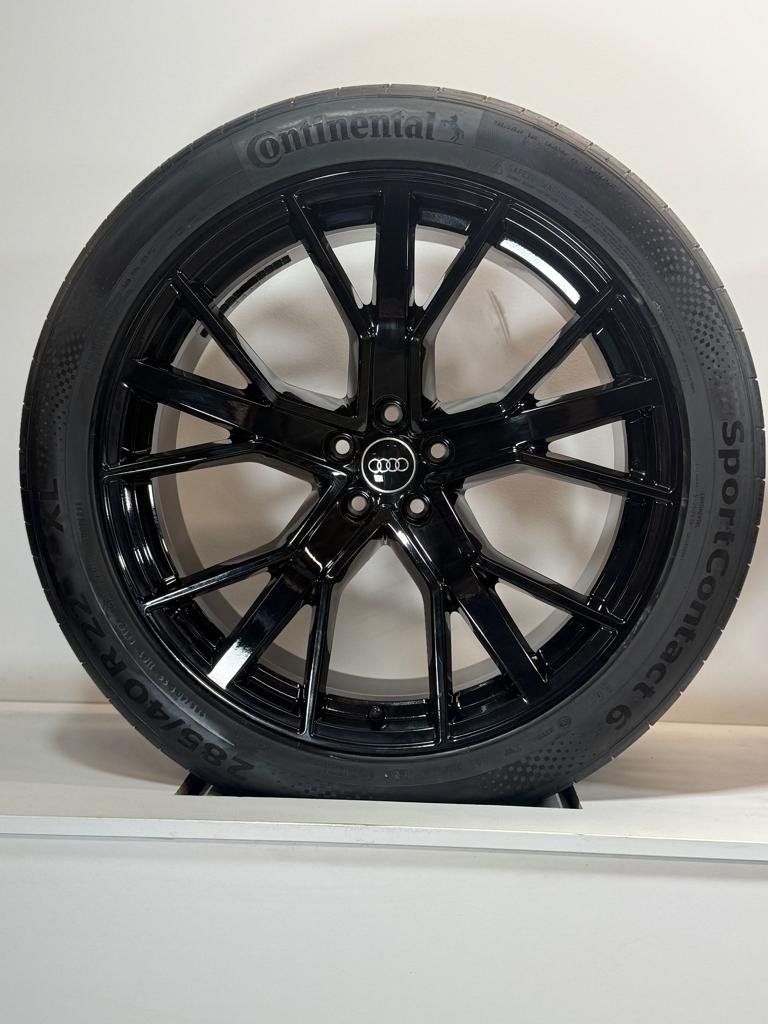 NIEUW 22” AUDI Q8 RSQ8 ETRON VELGEN ZOMERBANDEN ORIGINEEL, Pneus et Jantes, 285 mm, Véhicule de tourisme, Pneus été