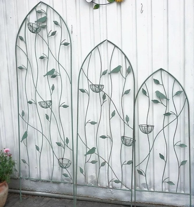 Magnifiques paravents de jardin/supports pour plantes, Comme neuf, Fer, Moins de 100 cm, 150 à 200 cm