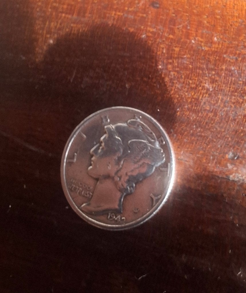 Zilveren one dime Mercury 1942 (mooie staat), Enlèvement, Monnaie en vrac, Argent