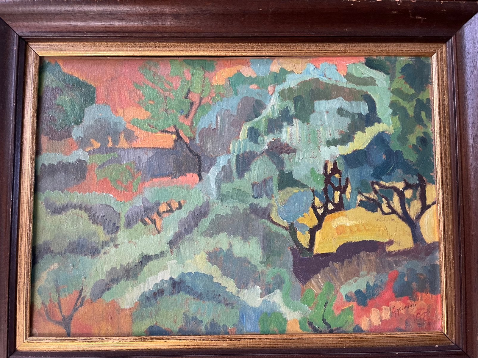 Eggermont A Olieverfschilderij, Ophalen, Paneel, Impressionistisch, Landschap