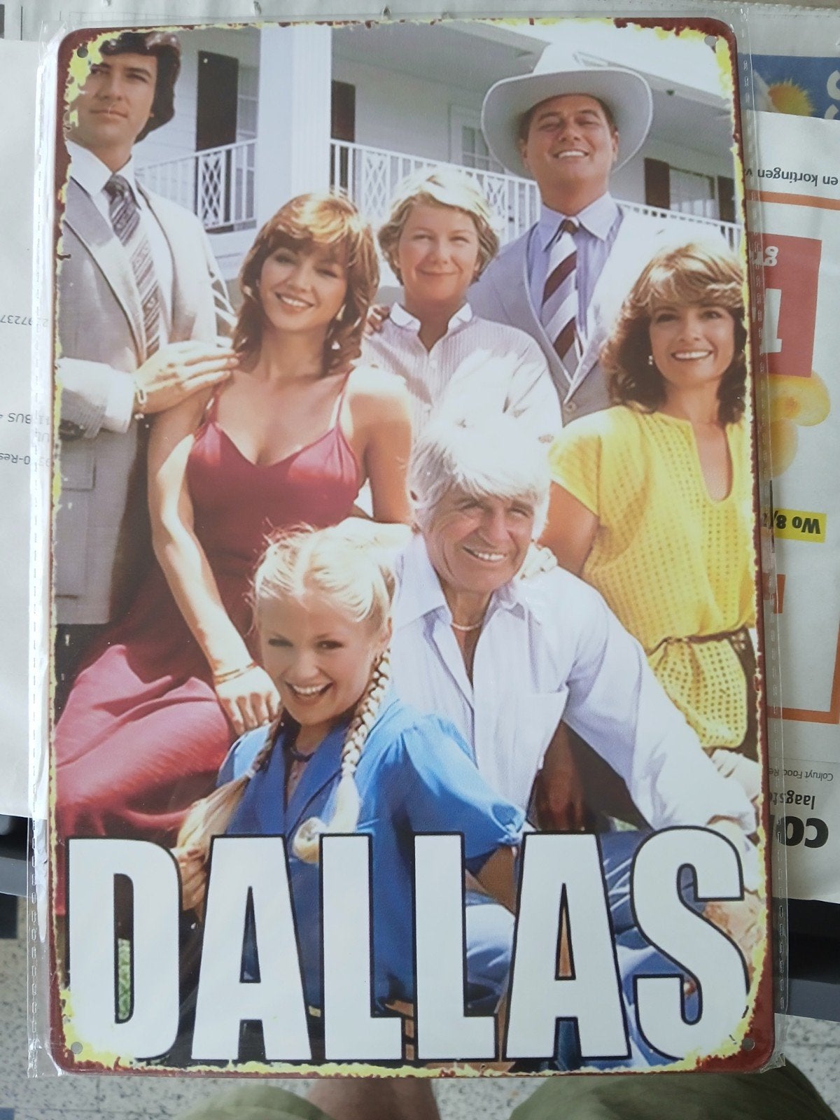 PHOTO DE DALLAS SUR MÉTAL 20 X 30 CM, Collections, Photos & Gravures, Photo, Enlèvement ou Envoi