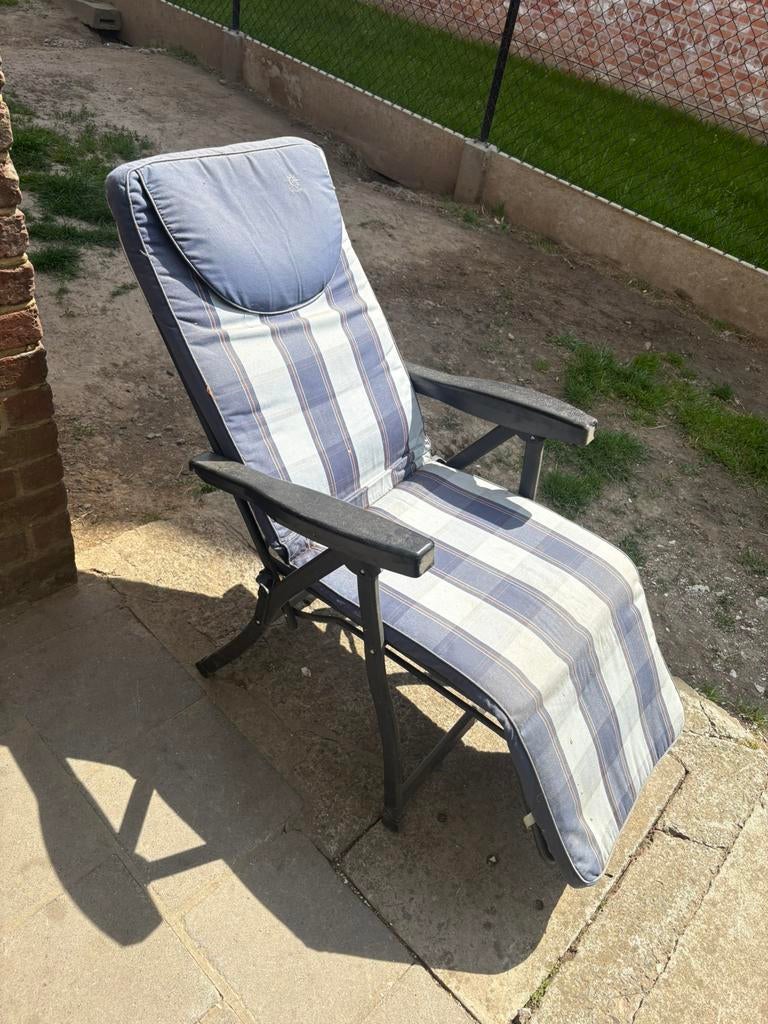 Ligstoel, Tuin en Terras, Ligbedden, Ophalen, Gebruikt, Aluminium