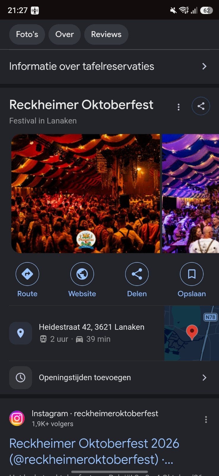 Oktoberfest Rekem, Tickets en Kaartjes, Oktober