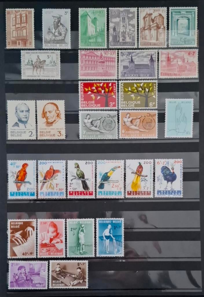 Belgique : COB 1204/39 ** Année complète 1962., Sans timbre, Neuf, Enlèvement ou Envoi, Non oblitéré